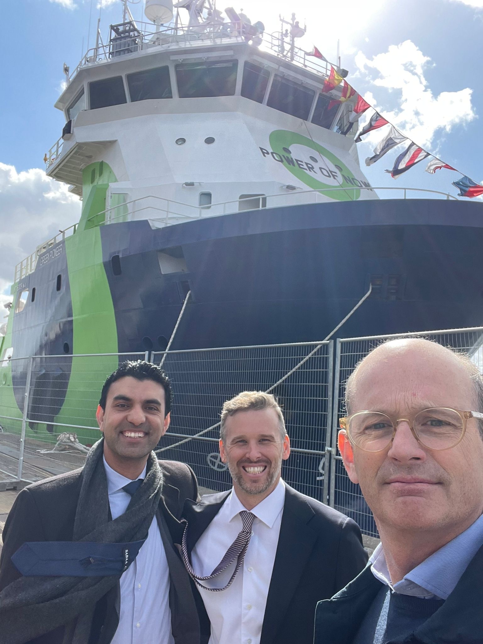 Karim Shahin, Prime Minister’s Office, Egypt, Joe Bettles, The Mærsk Mc-Kinney Møller Center for Zero Carbon Shipping joins Jonas Moberg on Fortescue’s Green Pioneer.