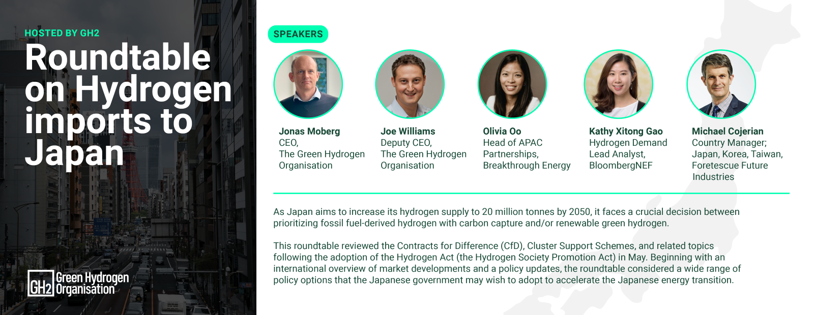 A roundtable in Tokyo and some reality checks on the true emissions intensity of blue hydrogen